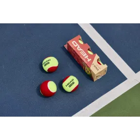 Bote de 3 Pelotas de Tenis HEAD Stage 3 para Niño