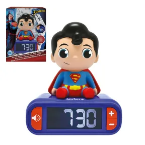 Despertador Superman con Lámpara de Noche y Melodías