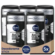 Desodorante Antitranspirante NIVEA MEN 5x50ml - 72h Sin Alcohol