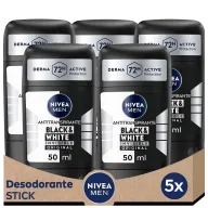 Desodorante Antitranspirante NIVEA MEN 5x50ml - 72h Sin Alcohol