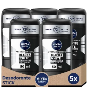 Desodorante Antitranspirante NIVEA MEN 5x50ml - 72h Sin Alcohol