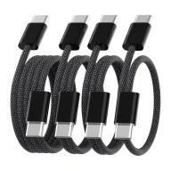 Cables USB-C a USB-C para carga rápida - Paquete de 4 piezas