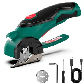 Tijeras eléctricas inalámbricas HYCHIKA 4 V con LED y 2 cuchillas