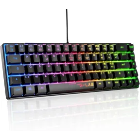 Teclado G-Lab Keyz Hydrogen - Semimecánico para gamers 60%