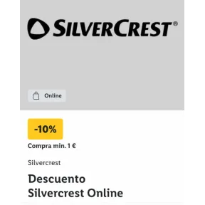 Descuento del 10% en Silvercrest al gastar 1 euro mínimo