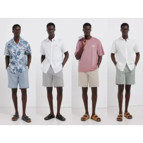 Bermuda slim fit chambray Springfield (varios colores y tallas)