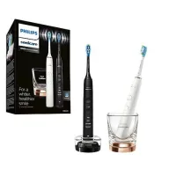 Cepillos Philips DiamondClean 9000: Pack de 2 con App y 4 Modos