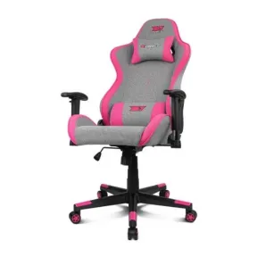 Silla Gaming Rosa y Gris Drift DR90 Pro