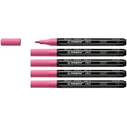 Marcador STABILO FREE Acrylic T100 - Rosa - 5 unidades 1-2 mm