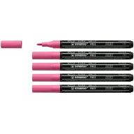 Marcador STABILO FREE Acrylic T100 - Rosa - 5 unidades 1-2 mm