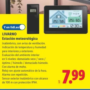 Estación de interior inalámbrica para medir el clima