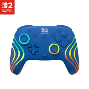 Mando inalámbrico RGB Turtle Beach Afterglow Azul para Switch 2