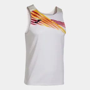Camiseta Elite X blanca sin mangas para hombre