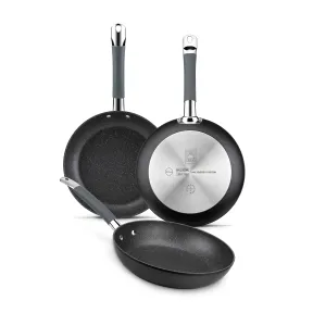 Sartenes de Aluminio Forjado BRA Master - Set de 3 tamaños