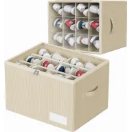 Zapatos Plegable Organizador, Beige para 12 Pares