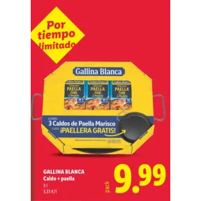 Paella Gallina Blanca con Caldo