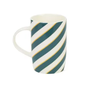 Taza Jumbo de Porcelana Rayas Verticales Navidad 600ml