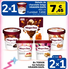 Tarrinas Häagen Dazs 2x1 en Oferta