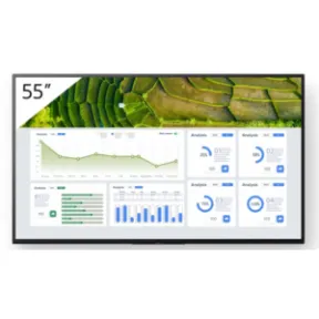Pantalla plana Sony 55" 4K UHD Wi-Fi para señalización digital