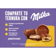 Obtén gratis dos tabletas de chocolate Milka en Carrefour