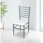 Silla ALKOR ICE II para cocina | Blanco y plata | Recogida gratis