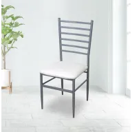 Silla ALKOR ICE II para cocina | Blanco y plata | Recogida gratis