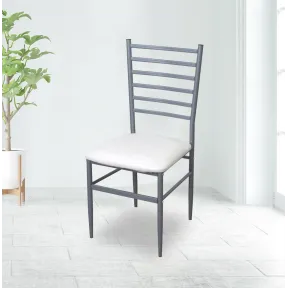 Silla ALKOR ICE II para cocina | Blanco y plata | Recogida gratis