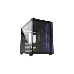 FSP M580 Plus - Caja ATX con Ventiladores aRGB y Cristal Curvado