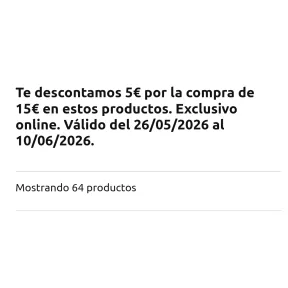 5€ de descuento en Carrefour al gastar 15€ online