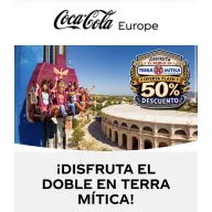 50% de descuento en entradas de 1 día a TERRA MITICA