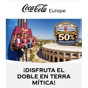 50% de descuento en entradas de 1 día a TERRA MITICA