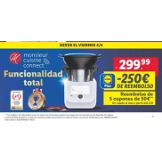 Reembolso de 250€ en cupones con Monsieur Cuisine Connect