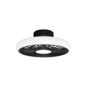 Ventilador negro de techo turbo 51,2cm DC
