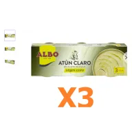 Atún claro Albo en aceite de oliva virgen extra 9 x 55 g