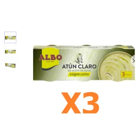 Atún claro Albo en aceite de oliva virgen extra 9 x 55 g