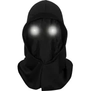 Capucha negra con LED en los ojos integrados