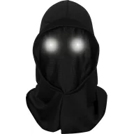Capucha negra con LED en los ojos integrados