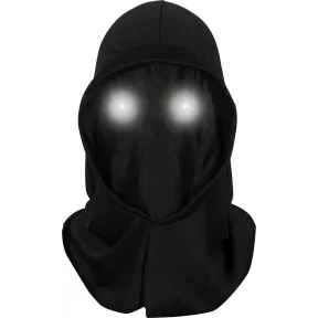 Capucha negra con LED en los ojos integrados