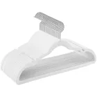 Perchas Antideslizantes de Terciopelo, 30 Piezas, Blanco