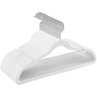 Perchas Antideslizantes de Terciopelo, 30 Piezas, Blanco