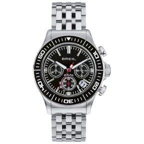 Reloj Solar Crono Breil Manta Manta 1970 Negro y Acero