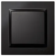 Interruptor de Pared Simon 10, 230V, Negro, Fácil Instalación