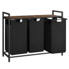 Cesta de Ropa Sucia VASAGLE con 3 Bolsas Extraíbles