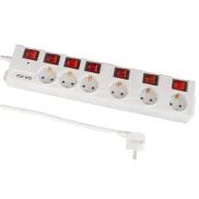 Regleta de 6 enchufes FeinTech MD000652 con USB y protección