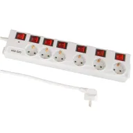 Regleta de 6 enchufes FeinTech MD000652 con USB y protección