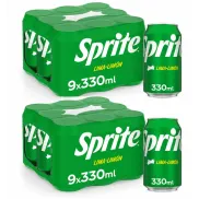 Pack 18 Latas de Sprite Lima Limón Bajo en Calorías