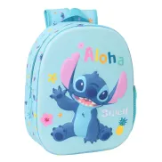 Mochila STITCH 3D para Niño, Adaptable a Carro 27x10x33 cm