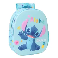 Mochila STITCH 3D para Niño, Adaptable a Carro 27x10x33 cm