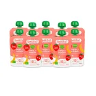 Pouch Ecológicos de Frutas - Pack de 10 Sabor Fresa y Plátano