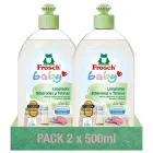 Pack 2 Detergente Ecológico Hipoalergénico Frosch Baby 500 ml